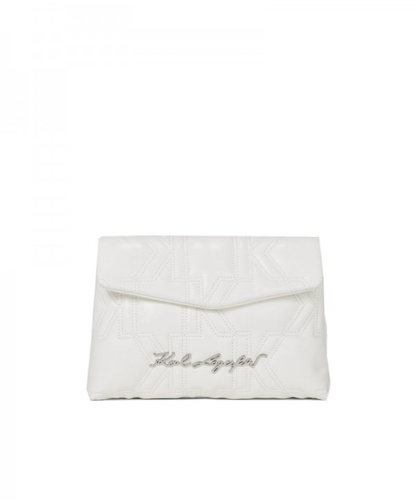 Karl Lagerfeld K/KURL POUCH White