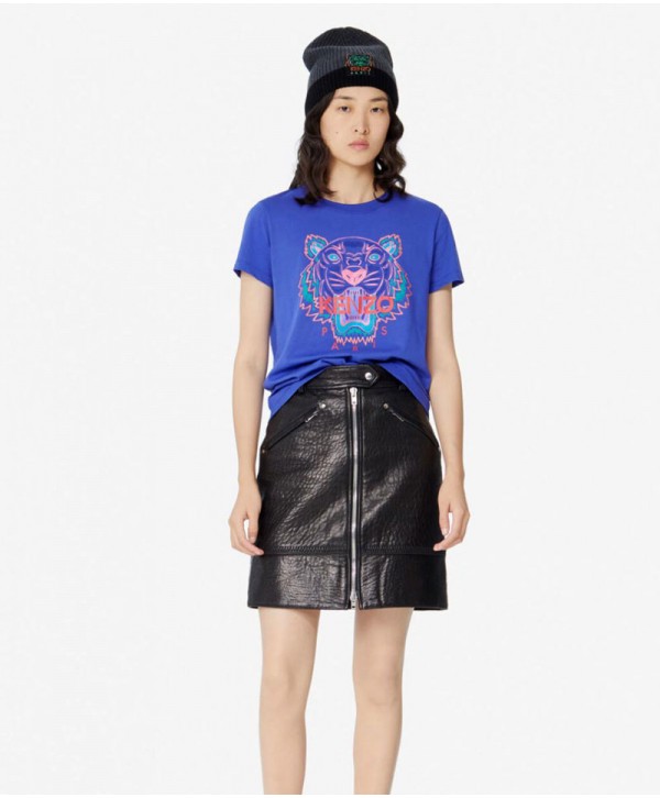 Kenzo Aubergine T Shirt Tiger