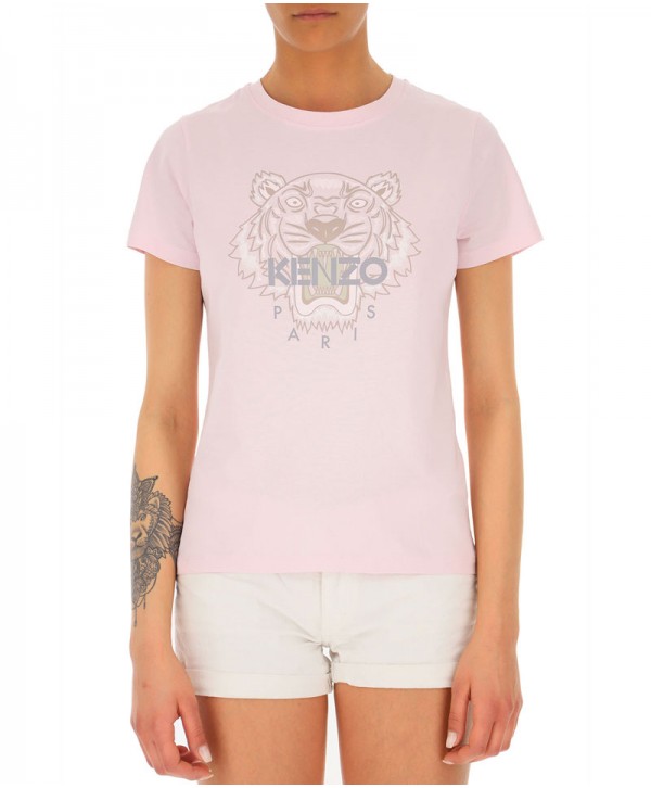 Kenzo Faded Pink Tiger T Shirt