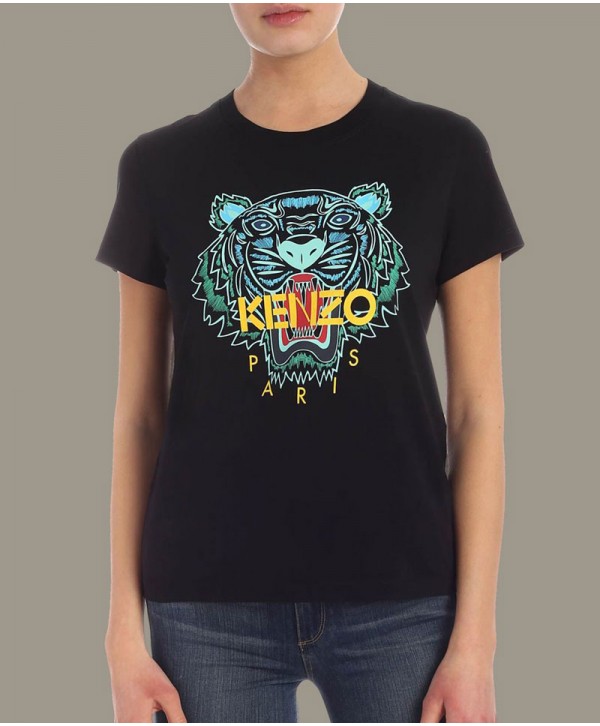 Kenzo Tiger classic T Shirt Black