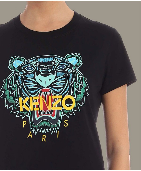 Kenzo Tiger classic T Shirt Black