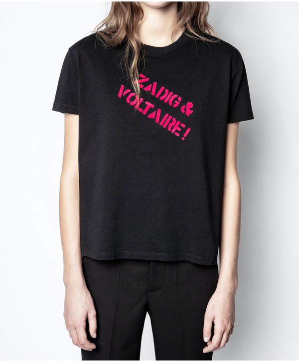 Zadig & Voltaire Backstage Black T shirt 